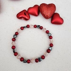 Beaded Heart Bracelet